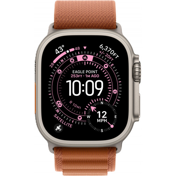 Apple Watch Ultra 3 49mm Alpine Terra Cotta / Natural Titanium Case