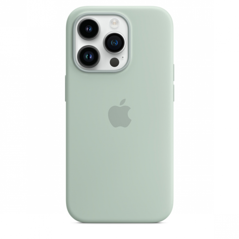 Чехол MagSafe iPhone 14 Pro Max Silicone Cover - Succulent